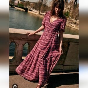 Sézane Calypso Wrap Dress